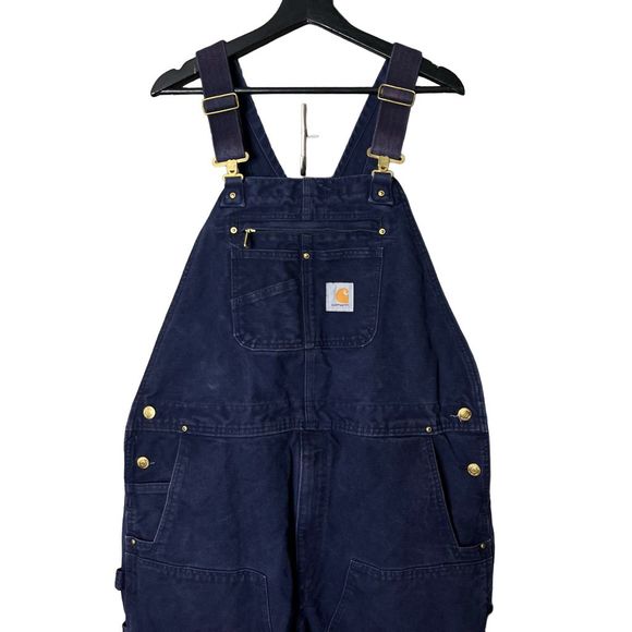 Carhartt Double Knee Duck Bib Overalls 42X28 - Picture 2 of 5